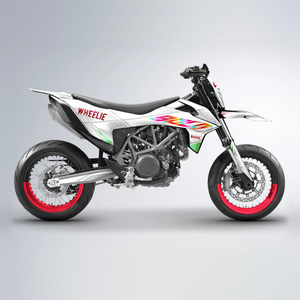 SKOOVBY KTM SMC 690 supermoto graphics kit in Red
