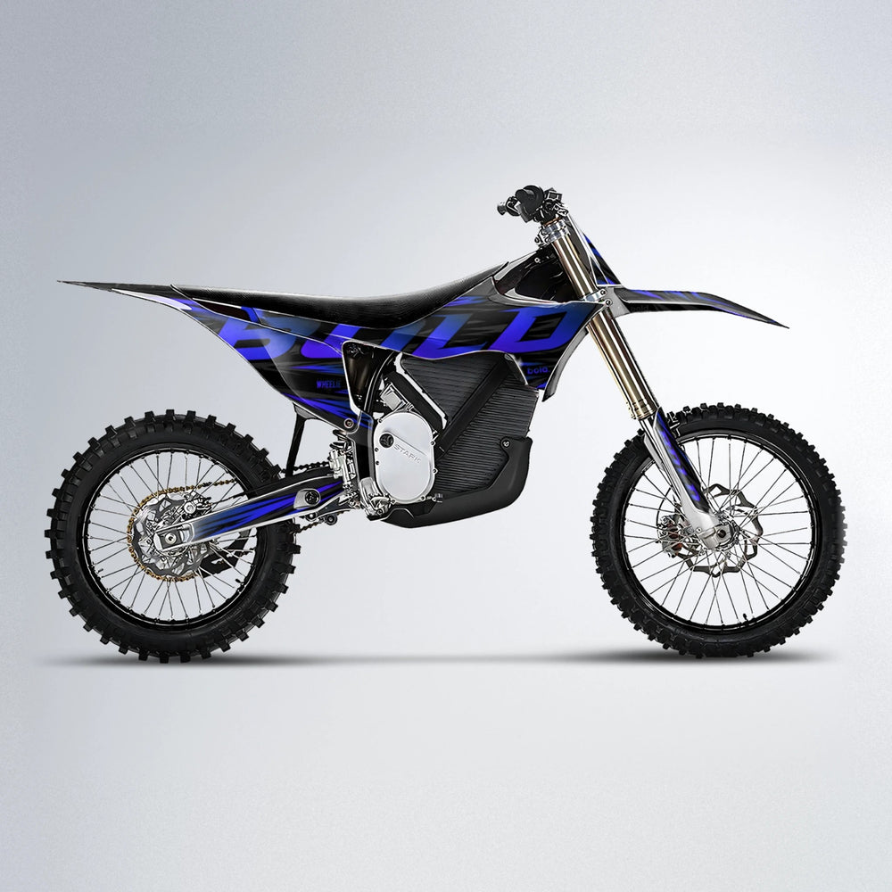 SLAUGHTER Stark Varg MX motocross graphics kit in Blue