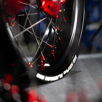 SMPRO Black/Red BETA - Supermoto Wheelset