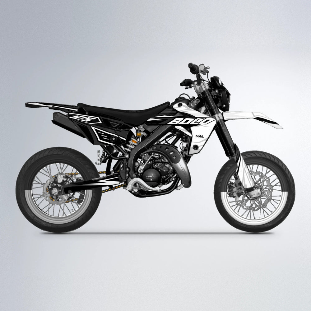 SPLIT Rieju MRT supermoto graphics kit in White