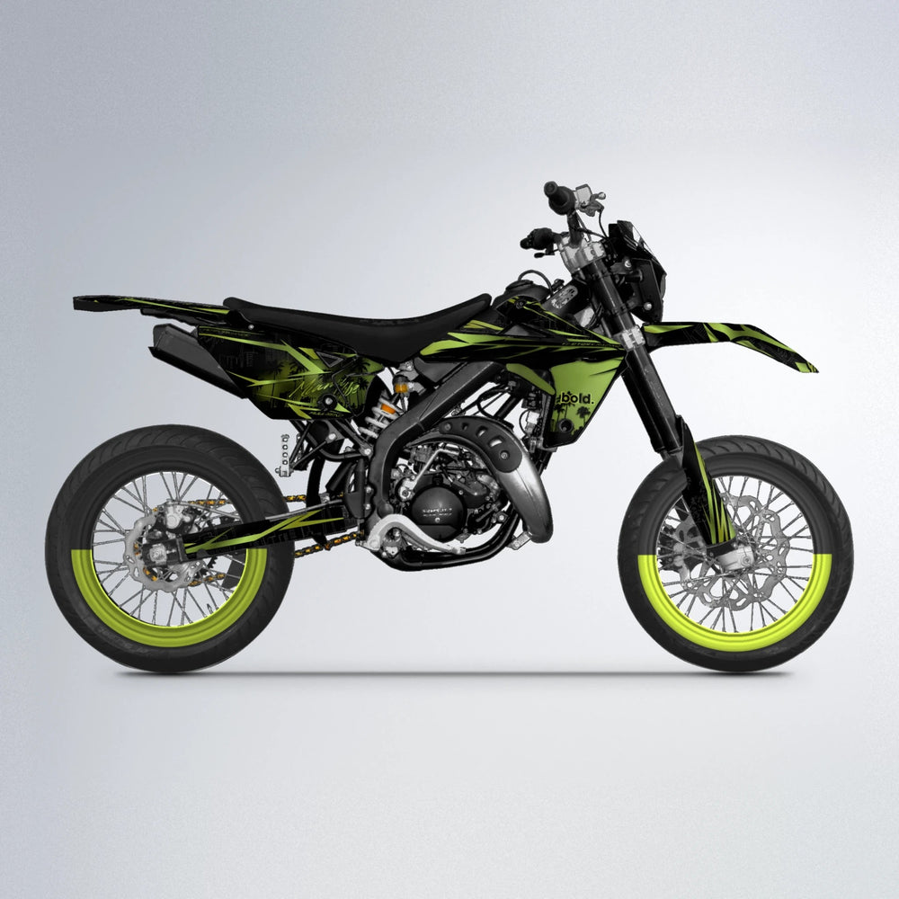 STATESIDE Rieju MRT supermoto graphics kit in Olive