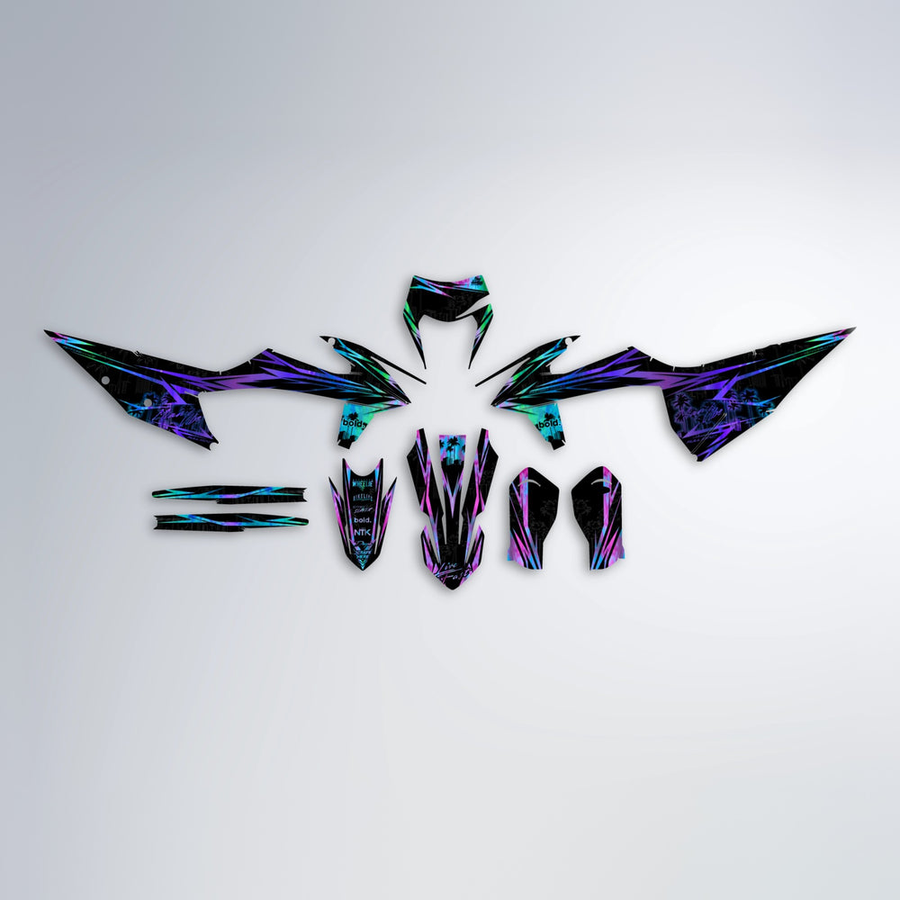 STATESIDE graphics kit parts layout in Purple Holo