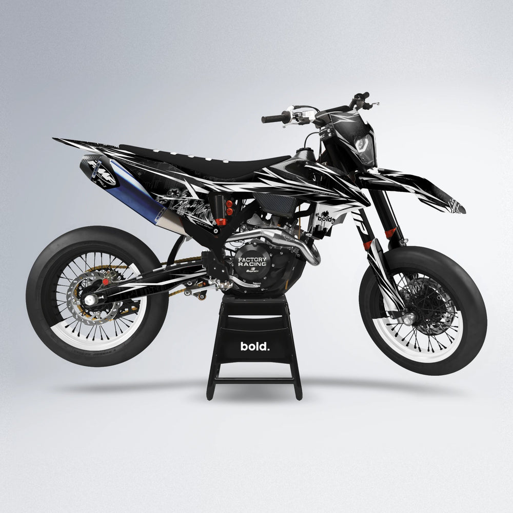 STATESIDE supermoto graphics kit in White