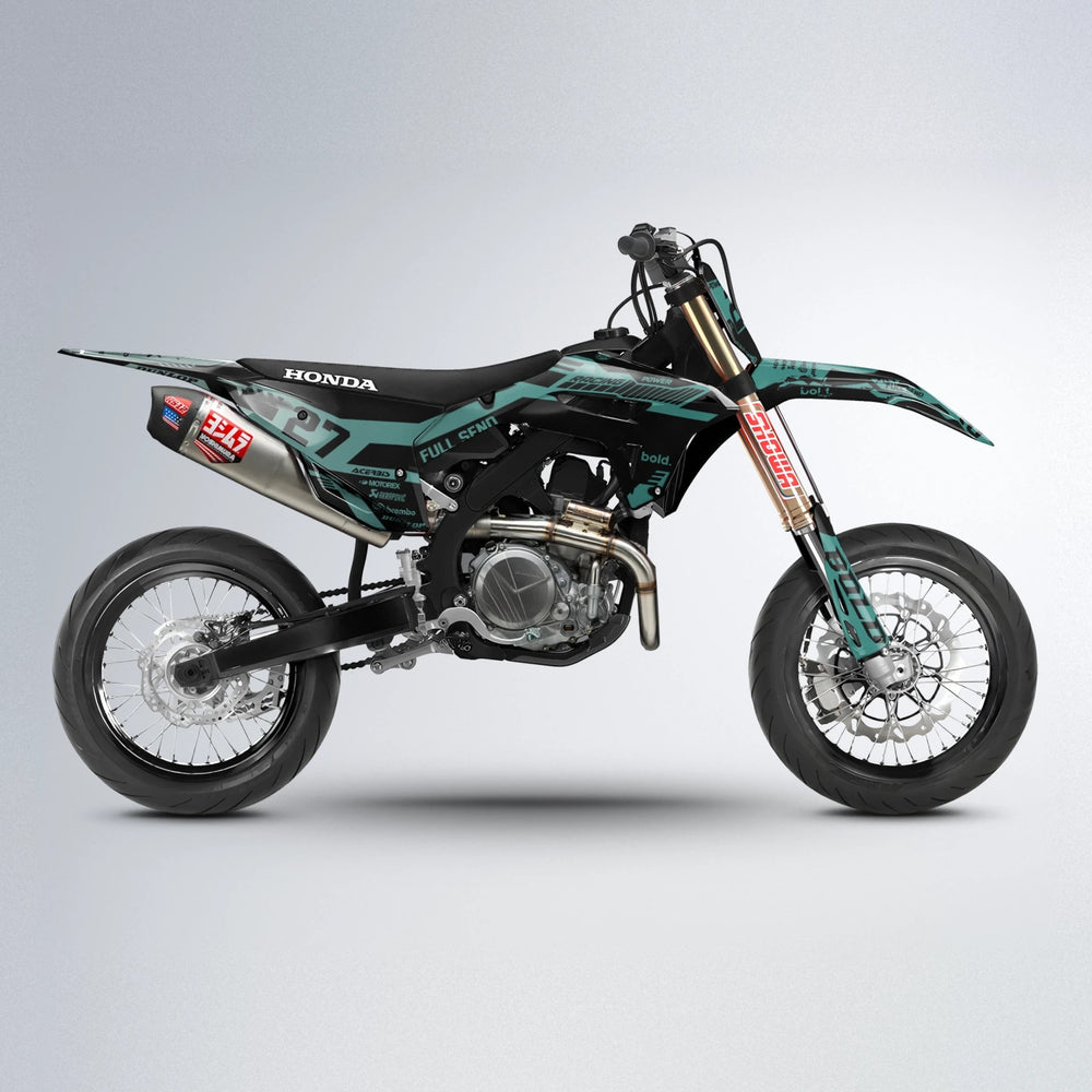 STEALTH Honda supermoto graphics kit in Mint