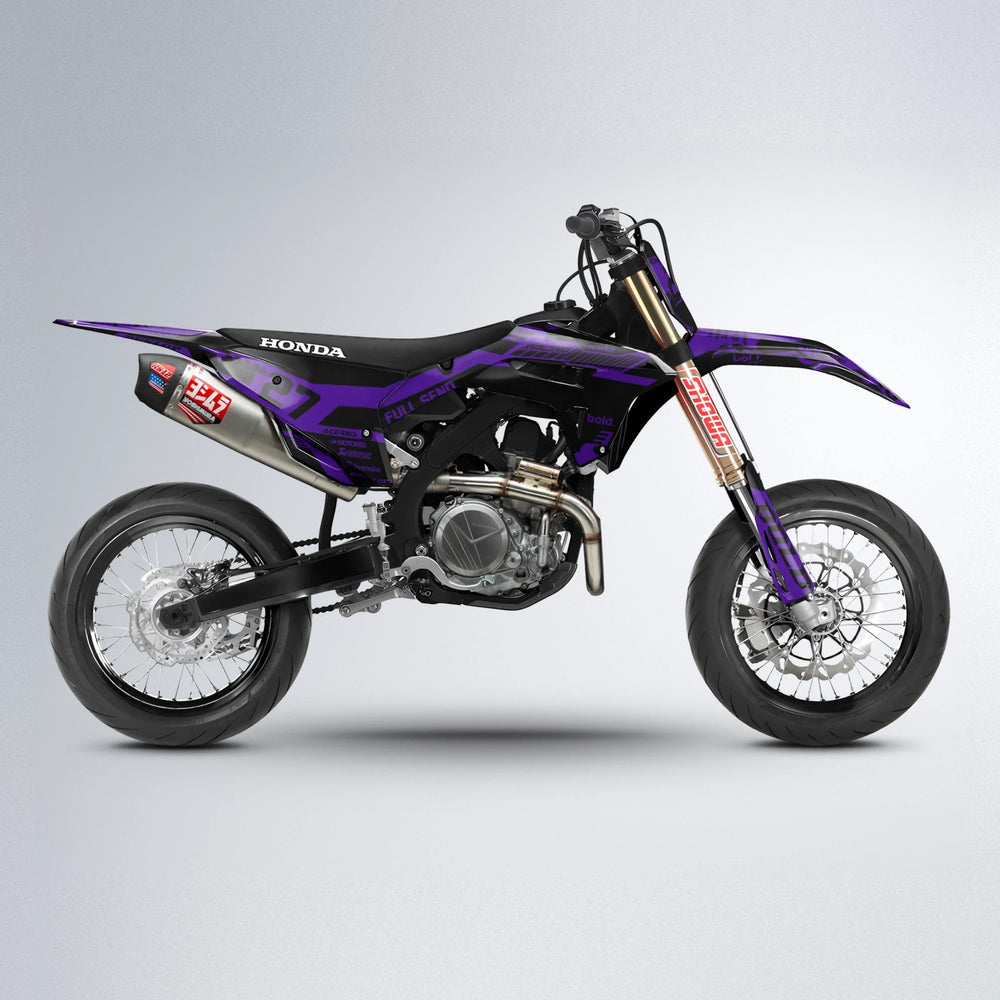 STEALTH Honda supermoto graphics kit in Purple