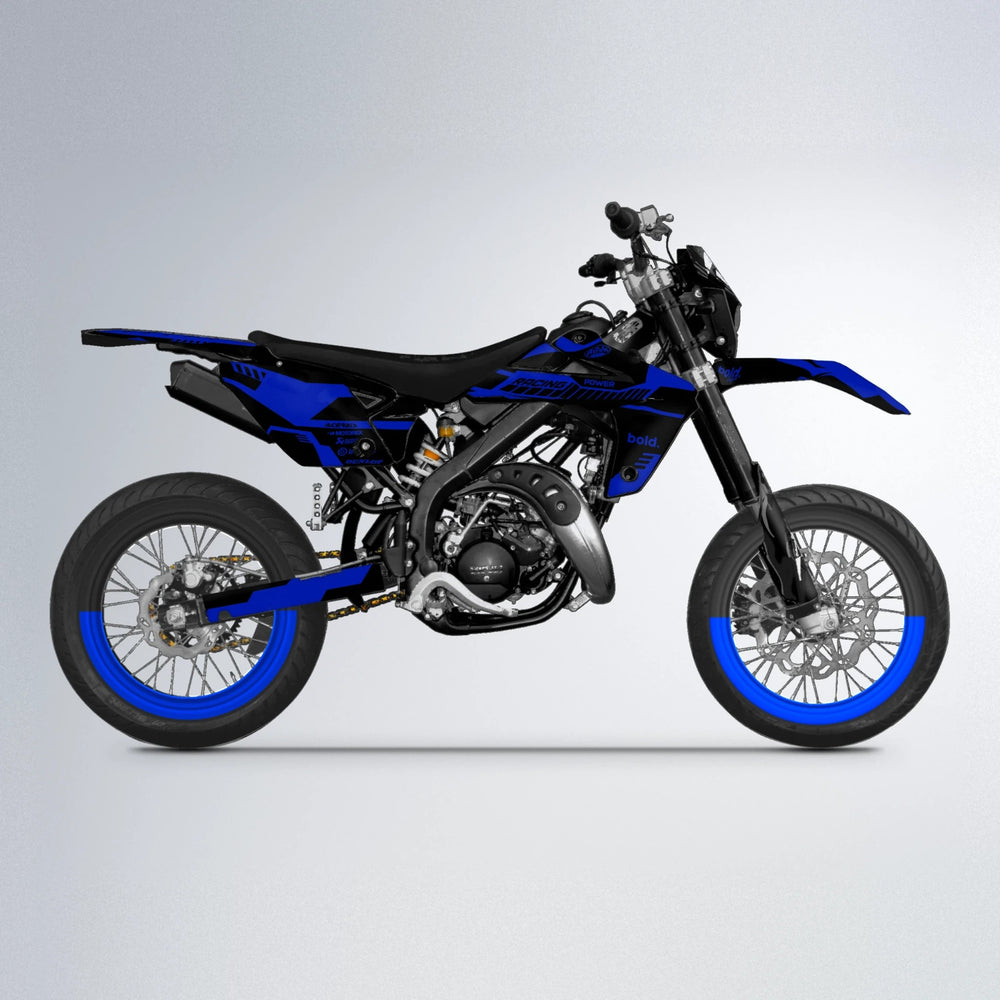 STEALTH Rieju MRT supermoto graphics kit in Blue