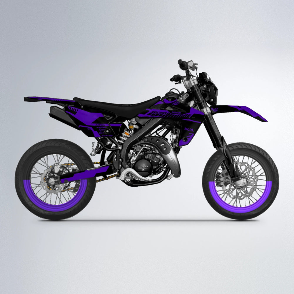 STEALTH Rieju MRT supermoto graphics kit in Purple