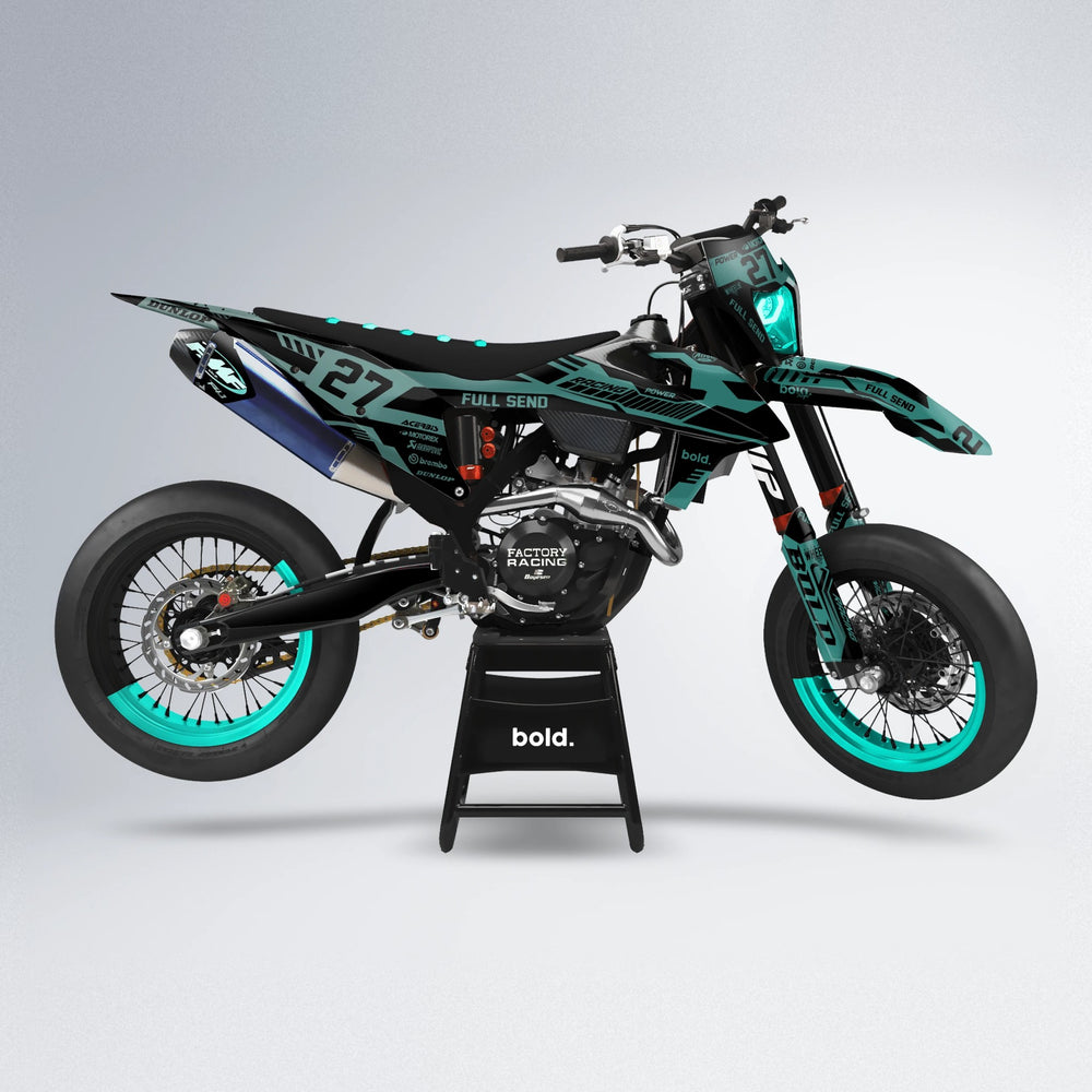 STEALTH supermoto graphics kit in Mint