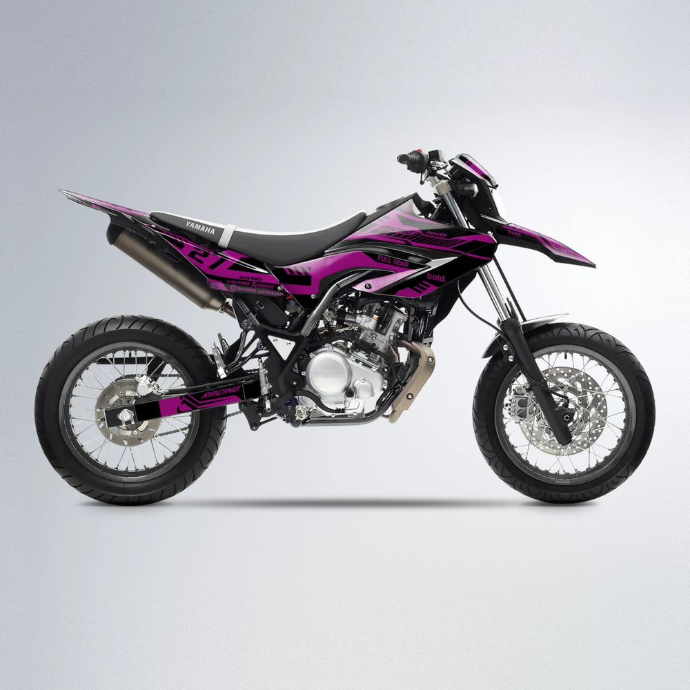 STEALTH Yamaha WR 125X supermoto graphics kit in Pink