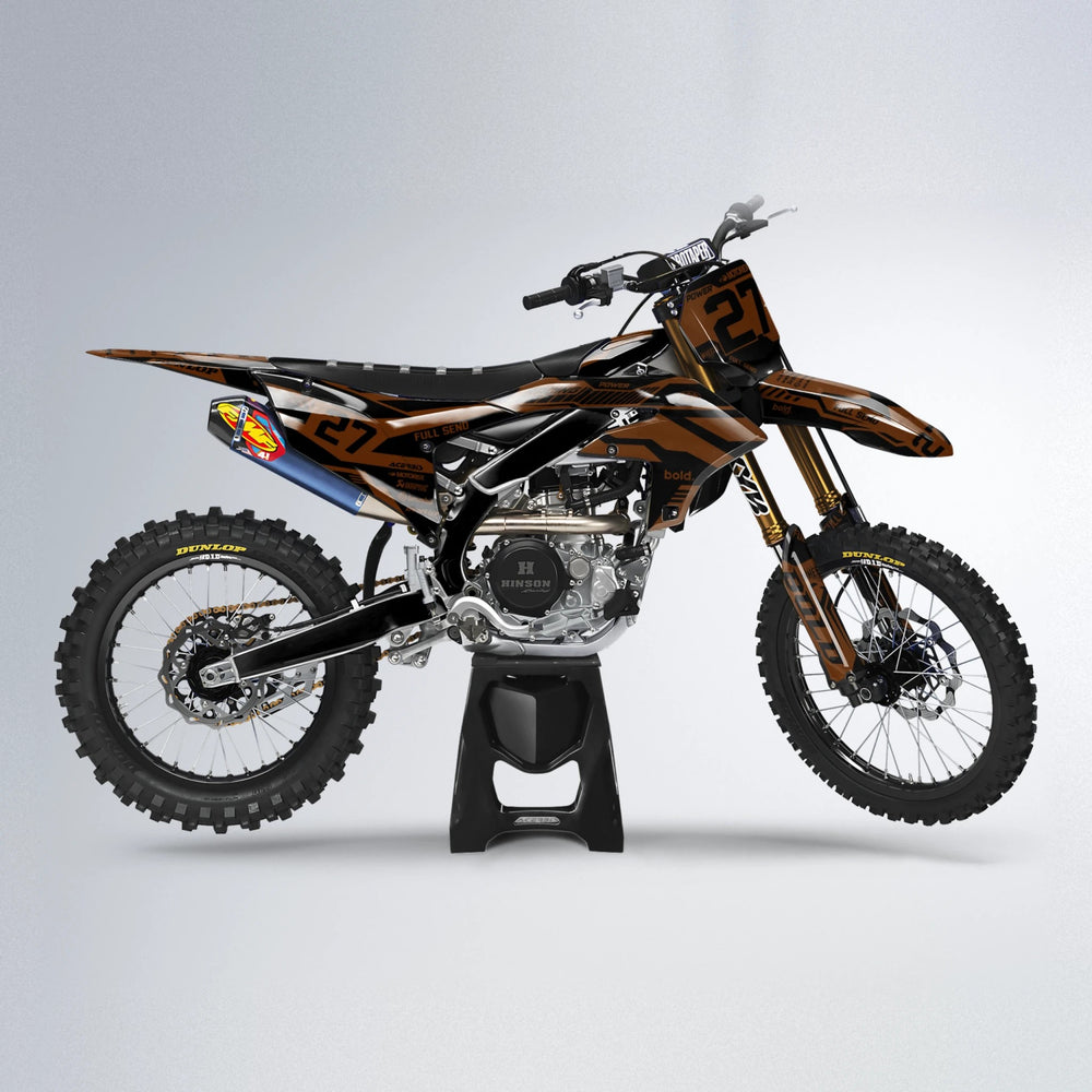 STEALTH Yamaha YZF MX motocross graphics kit in Orange