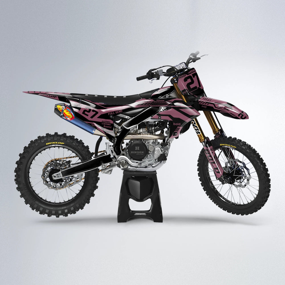 STEALTH Yamaha YZF MX motocross graphics kit in Sakura Pink