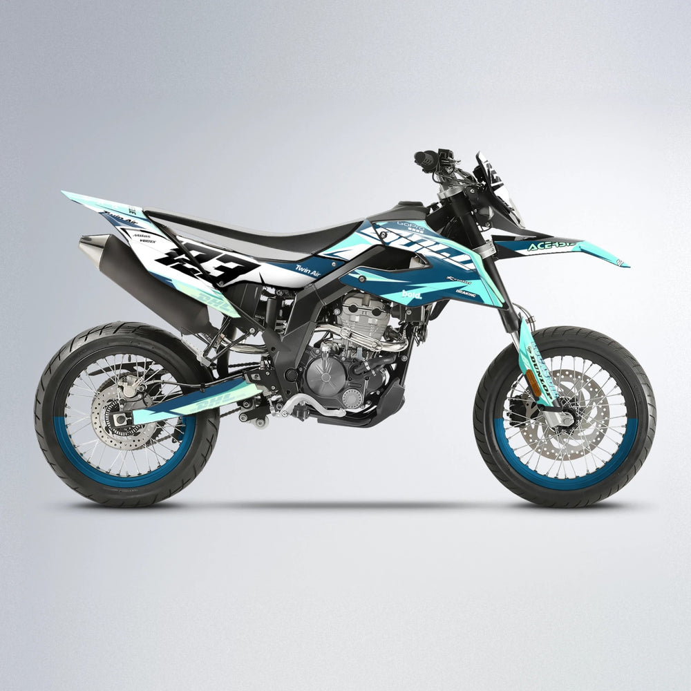 STENMARK Aprilia SX 125 supermoto graphics kit in Mint