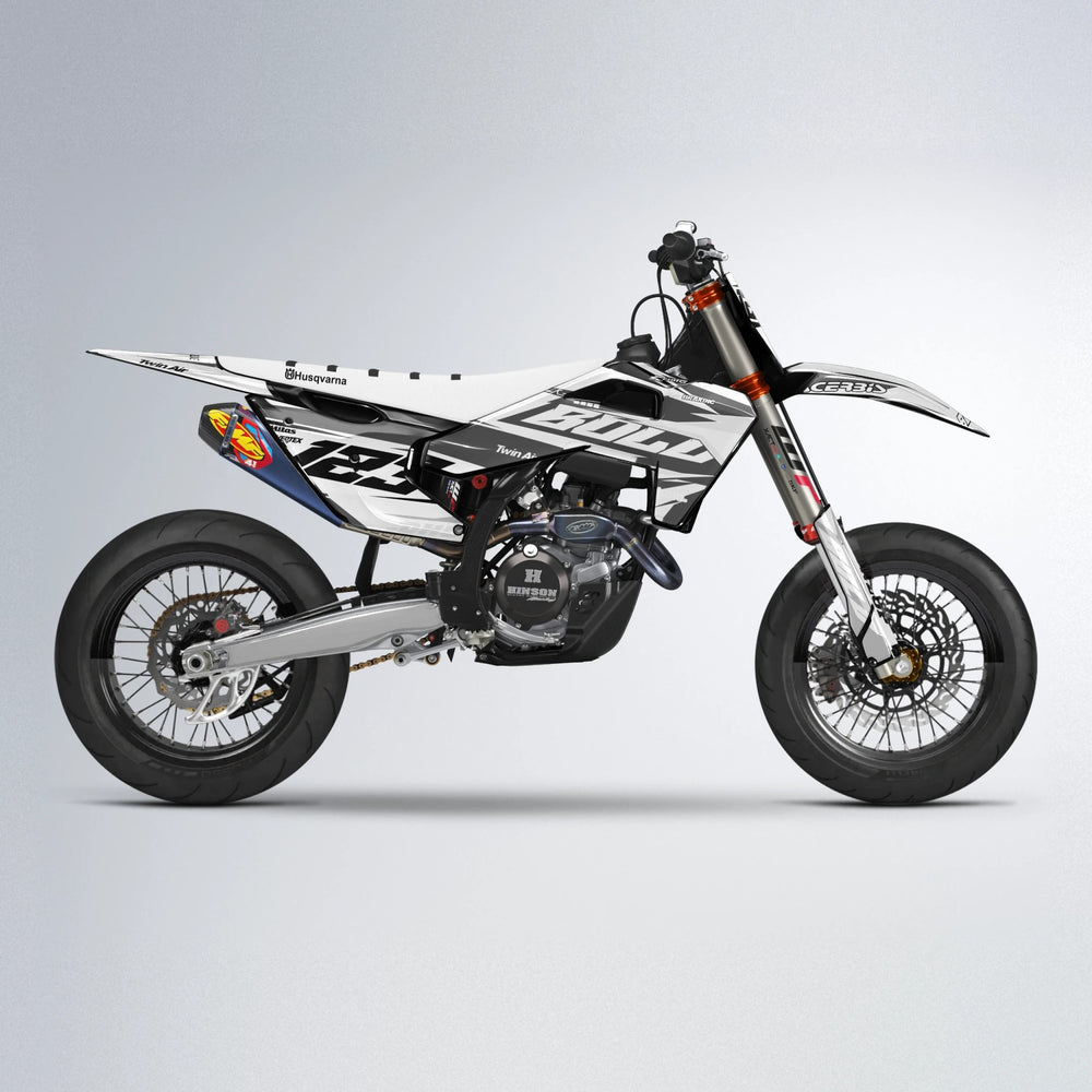 STENMARK Husqvarna FE/TE supermoto graphics kit in White