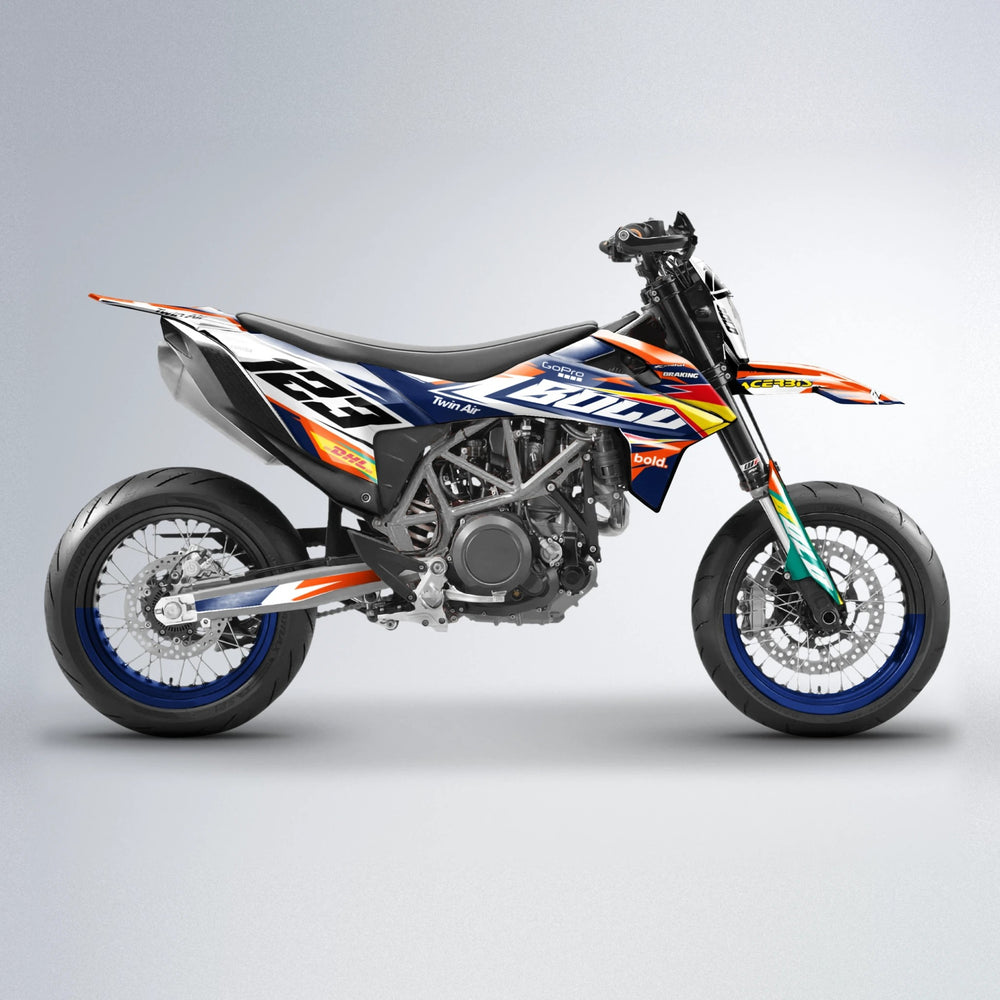STENMARK KTM SMC 690 supermoto graphics kit in Custom Colour