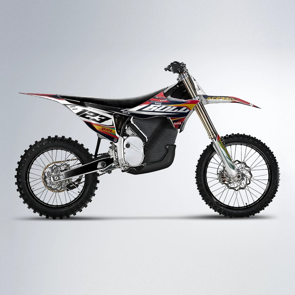 STENMARK Stark Varg MX motocross graphics kit in Black & Red