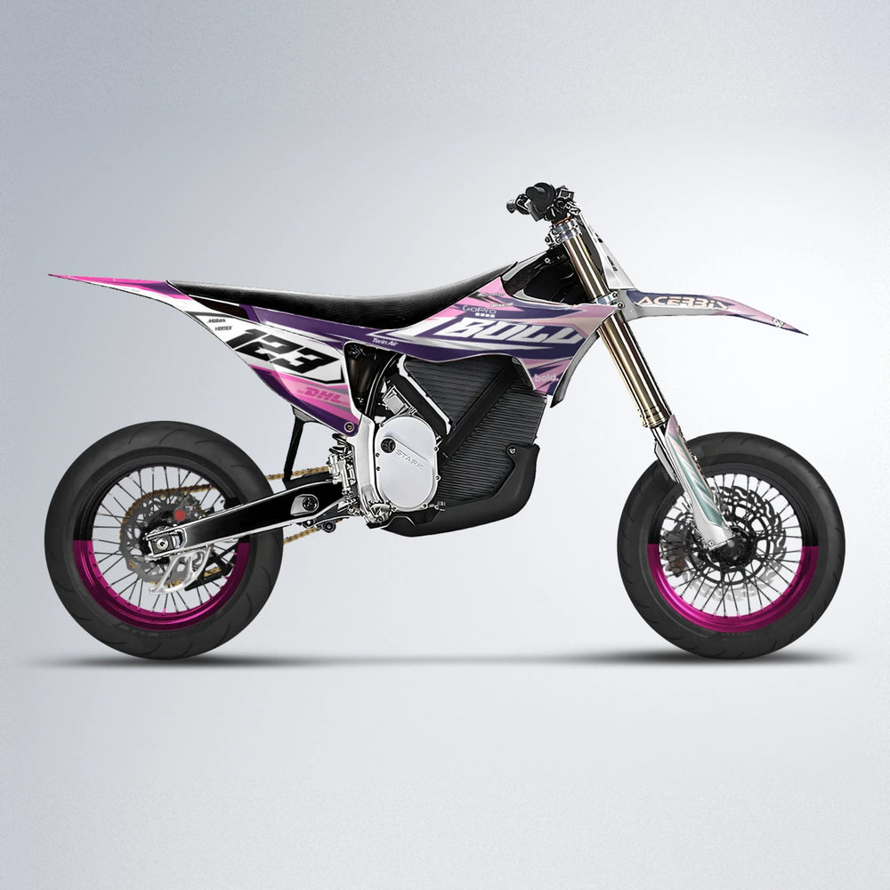 STENMARK Stark Varg SM supermoto graphics kit in Flamingo
