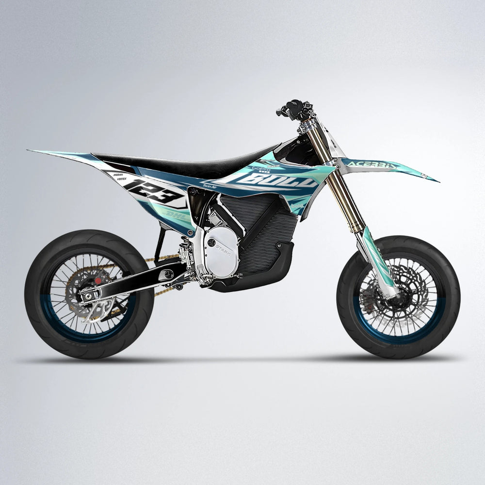 STENMARK Stark Varg SM supermoto graphics kit in Mint