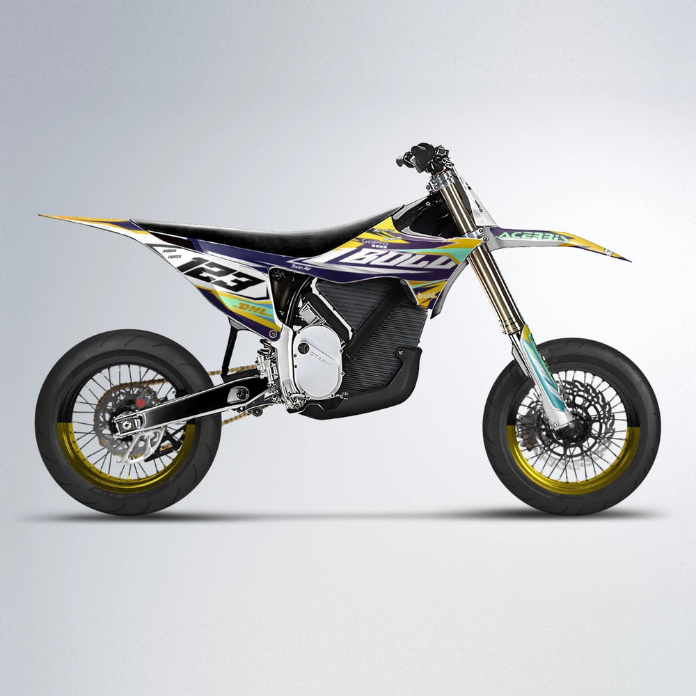 STENMARK Stark Varg SM supermoto graphics kit in Orange & Yellow