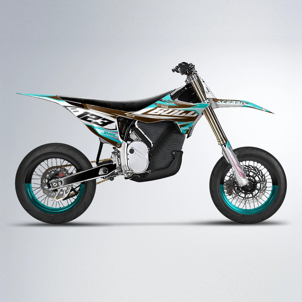 STENMARK Stark Varg SM supermoto graphics kit in Teal