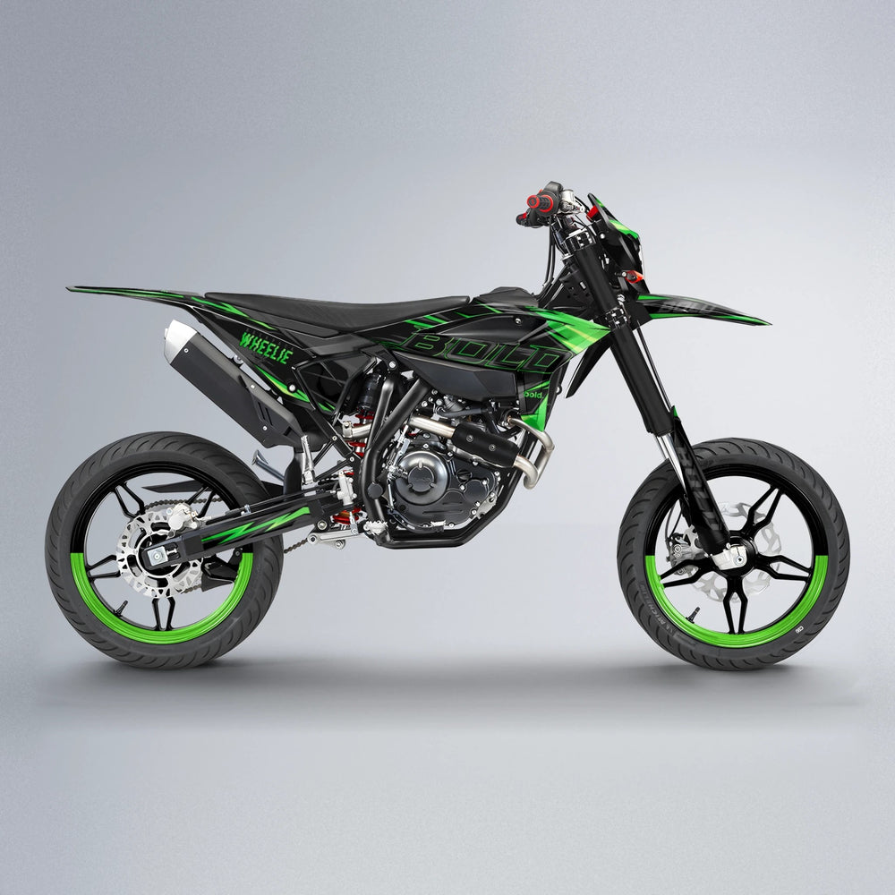 STORM Beta supermoto graphics kit in Green