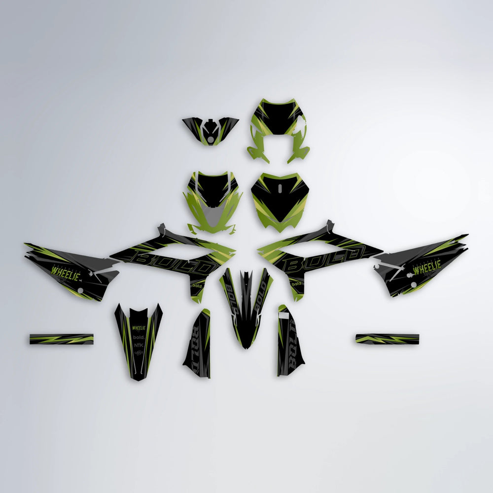 STORM Beta graphics kit parts layout in Olive