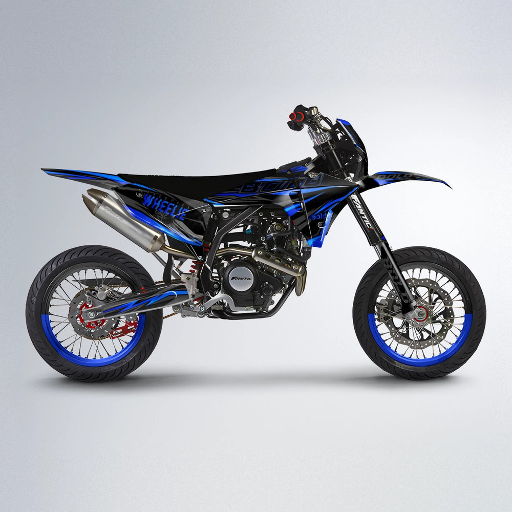 STORM Fantic supermoto graphics kit in Custom Colour