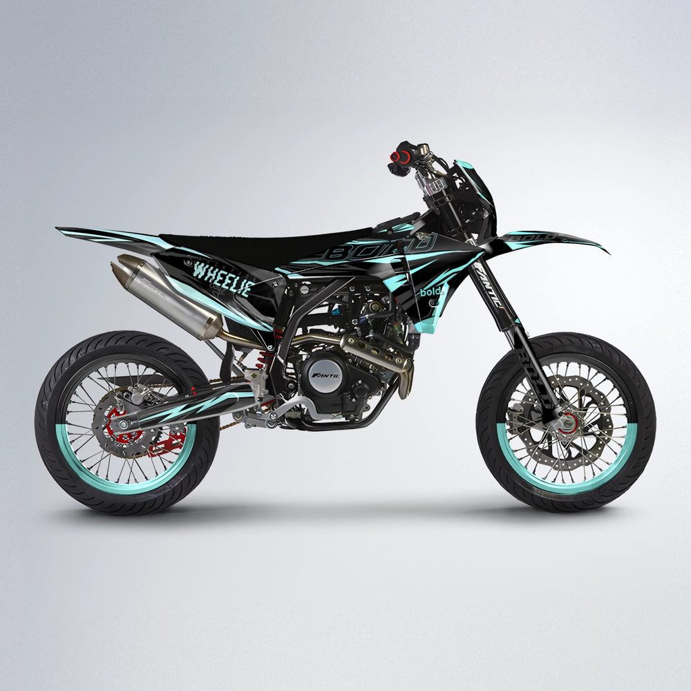 STORM Fantic supermoto graphics kit in Mint