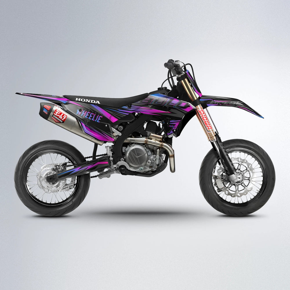 STORM Honda supermoto graphics kit in Pink