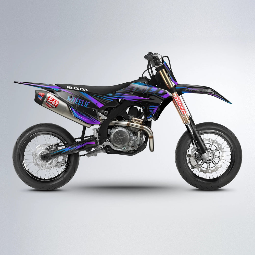 STORM Honda supermoto graphics kit in Purple