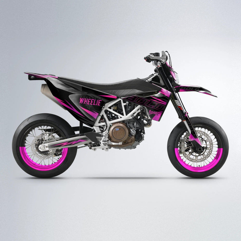 STORM Husqvarna 701 supermoto graphics kit in Pink