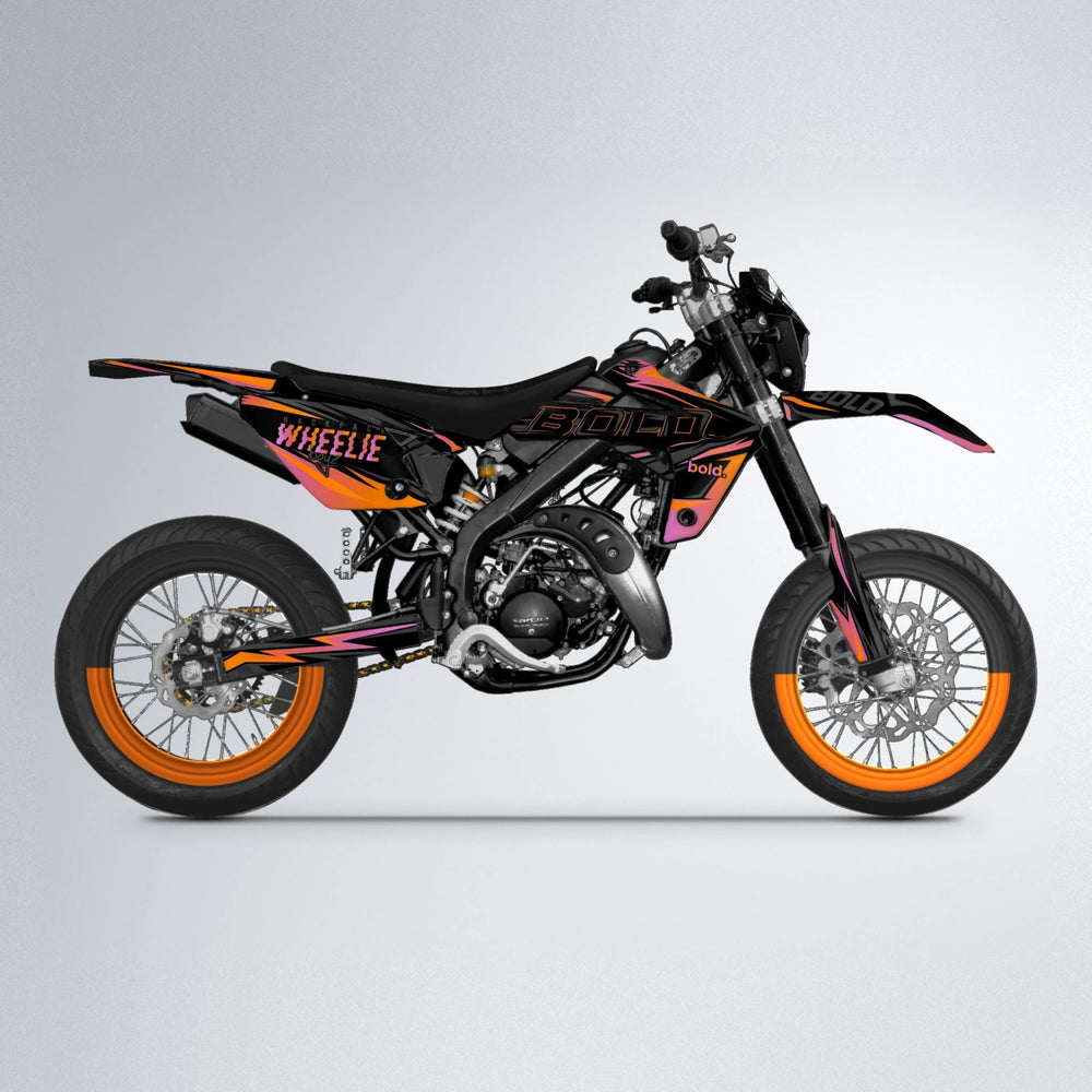 STORM Rieju MRT supermoto graphics kit in Orange