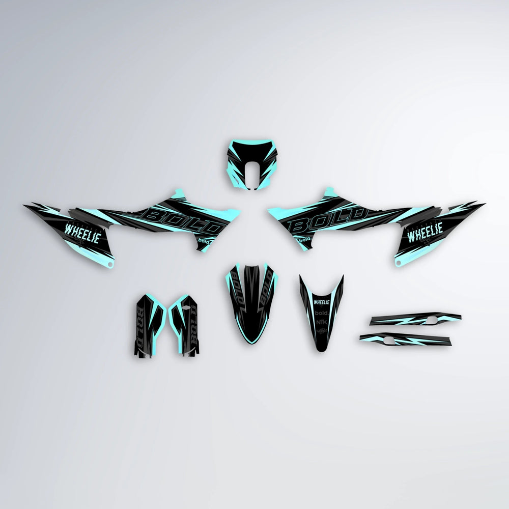 STORM Stark Varg SM graphics kit parts layout in Mint