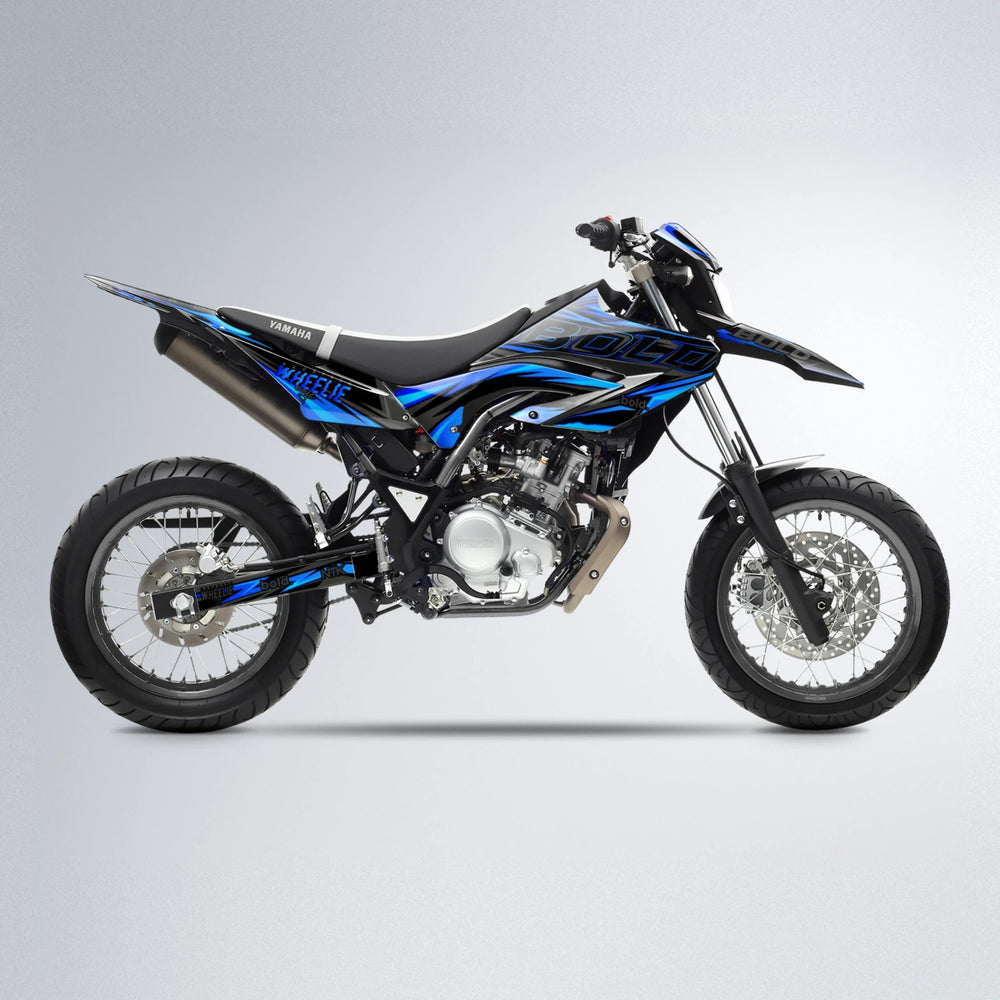 STORM Yamaha WR 125X supermoto graphics kit in Custom Colour