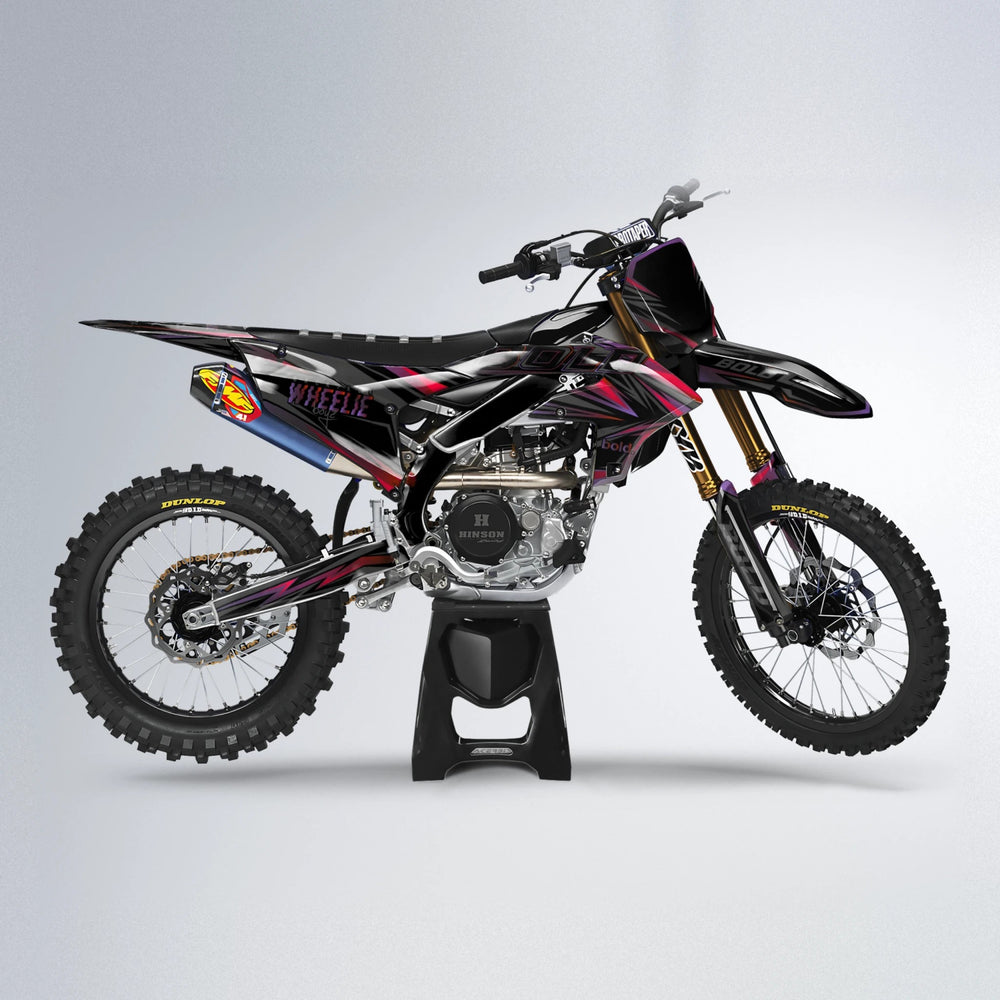 STORM Yamaha YZF MX motocross graphics kit in Black & Red