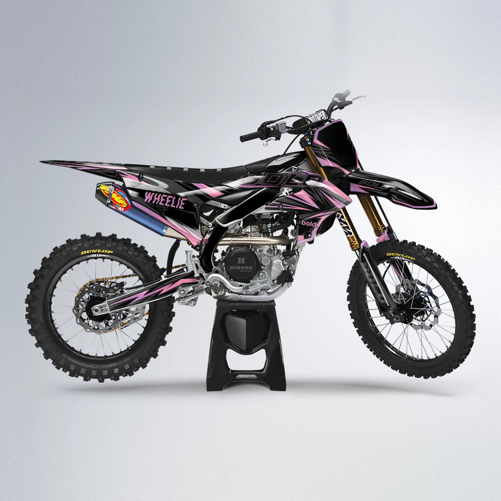 STORM Yamaha YZF MX motocross graphics kit in Sakura Pink