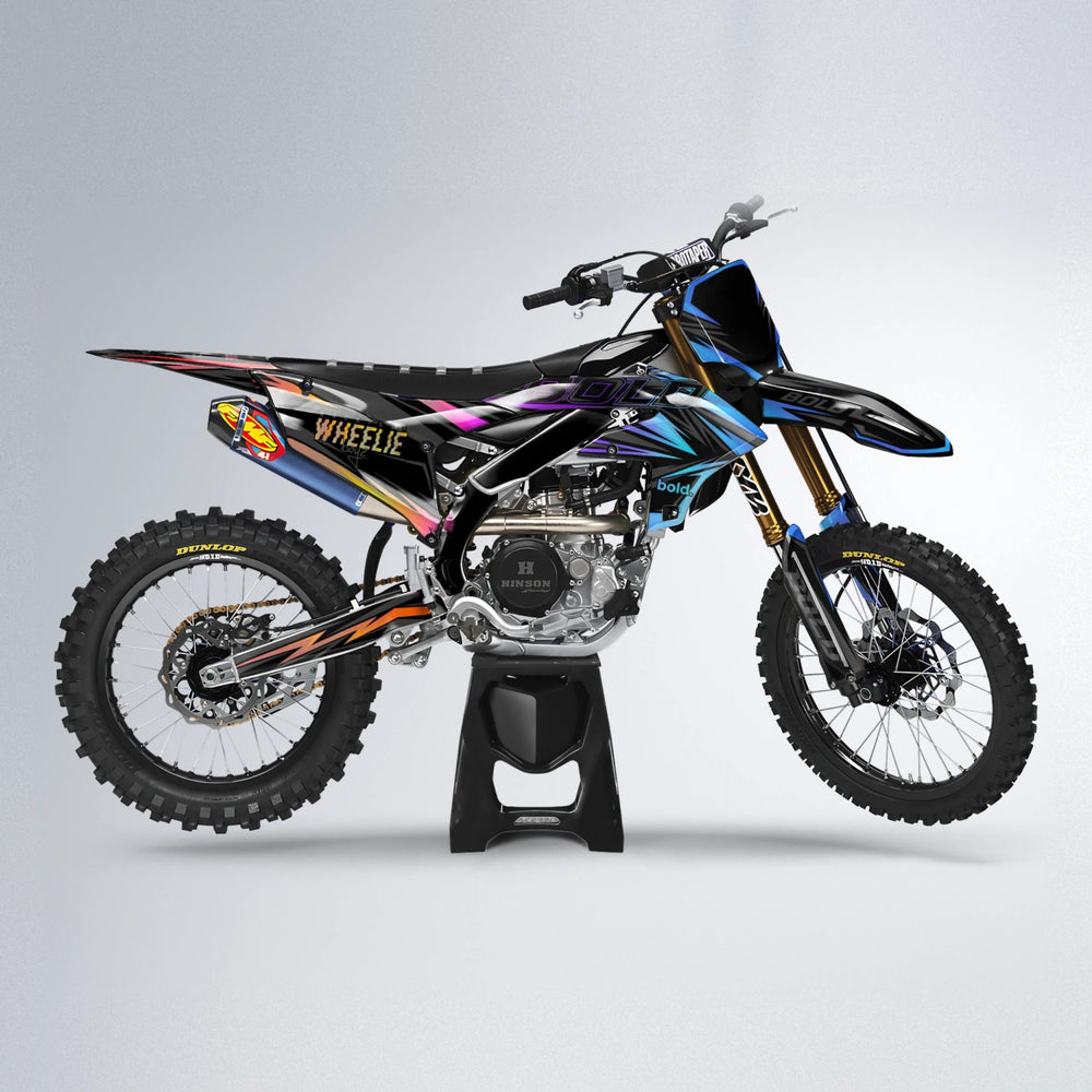 STORM Yamaha YZF MX motocross graphics kit in Sunset Fade