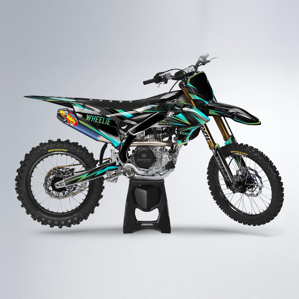 STORM Yamaha YZF MX motocross graphics kit in Teal