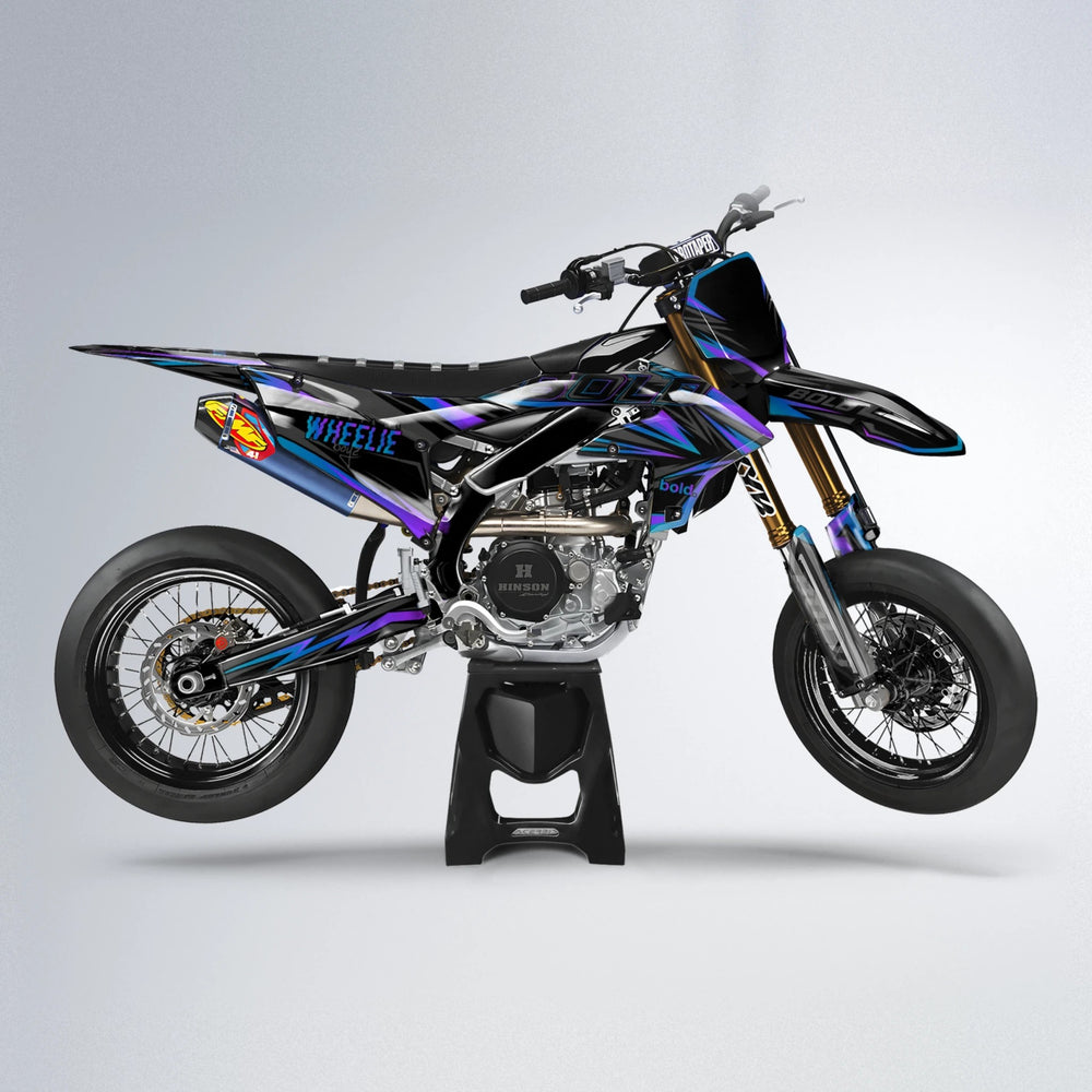 STORM Yamaha YZF SM supermoto graphics kit in Purple