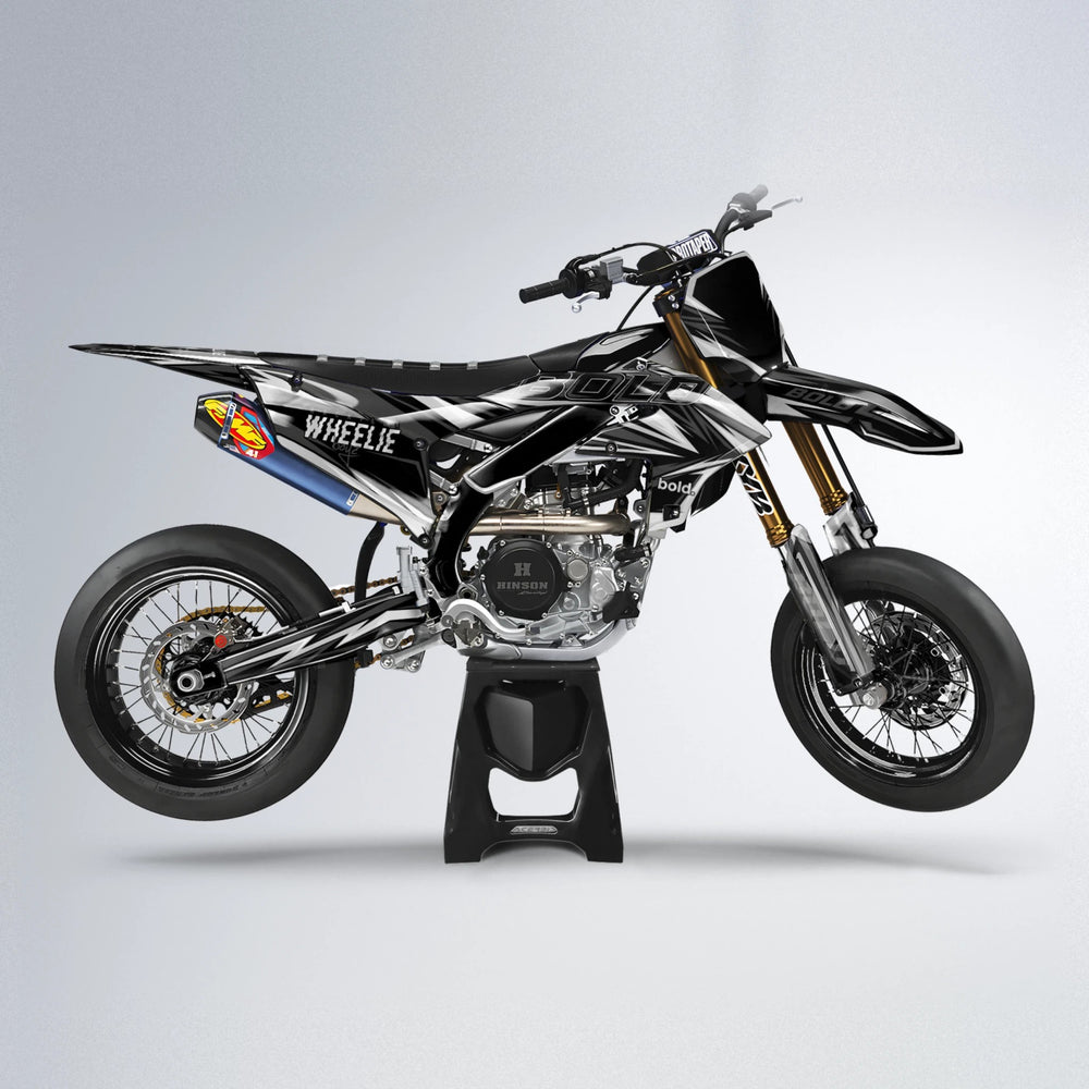 STORM Yamaha YZF SM supermoto graphics kit in White