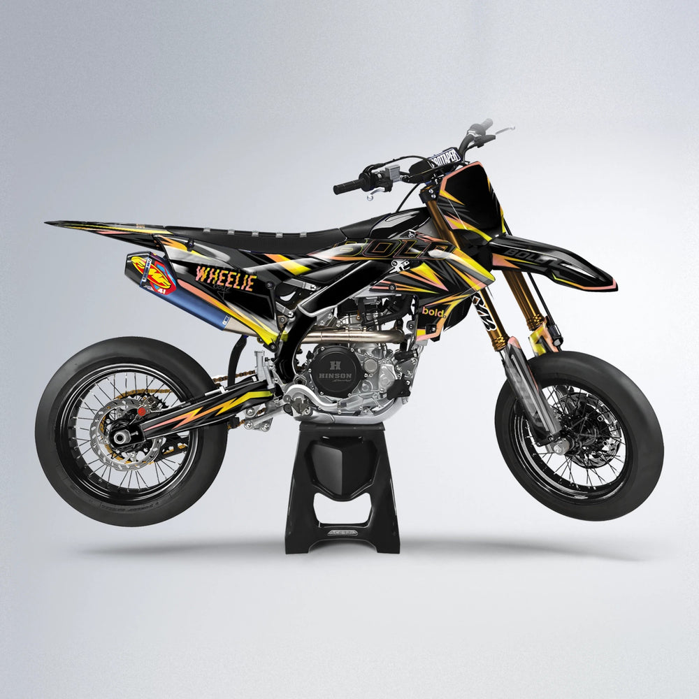 STORM Yamaha YZF SM supermoto graphics kit in Yellow