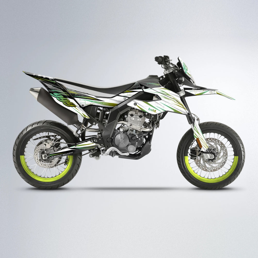 SUNRISE Aprilia SX 125 supermoto graphics kit in Olive