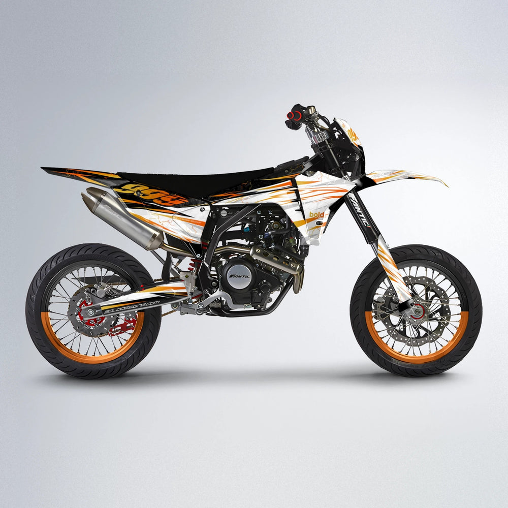 SUNRISE Fantic supermoto graphics kit in Orange