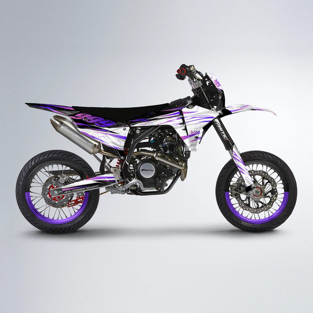 SUNRISE Fantic supermoto graphics kit in Purple