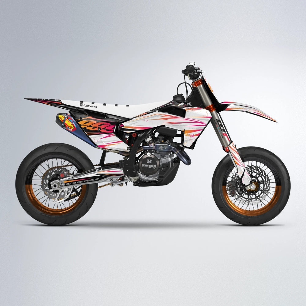 SUNRISE Husqvarna FE/TE supermoto graphics kit in Red
