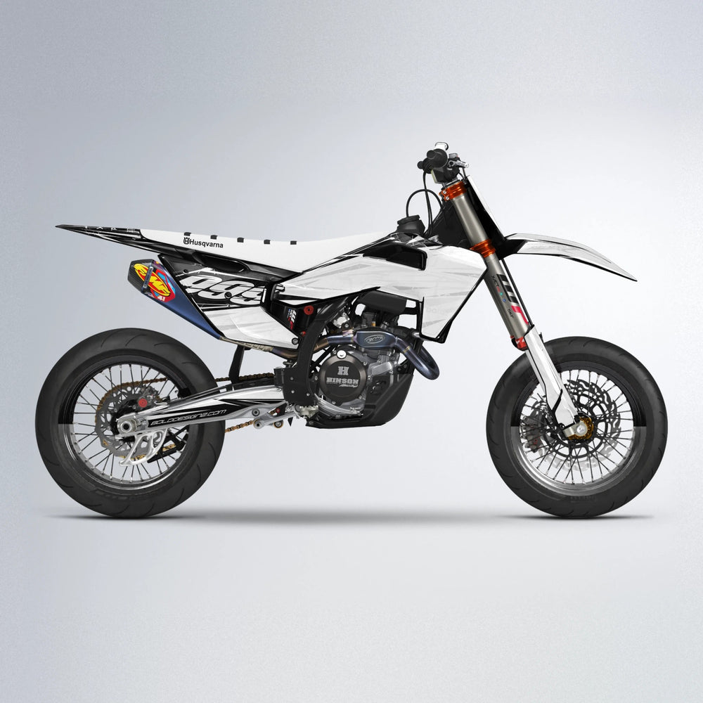 SUNRISE Husqvarna FE/TE supermoto graphics kit in White