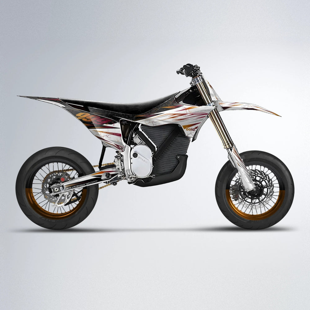 SUNRISE Stark Varg SM supermoto graphics kit in Black & Red