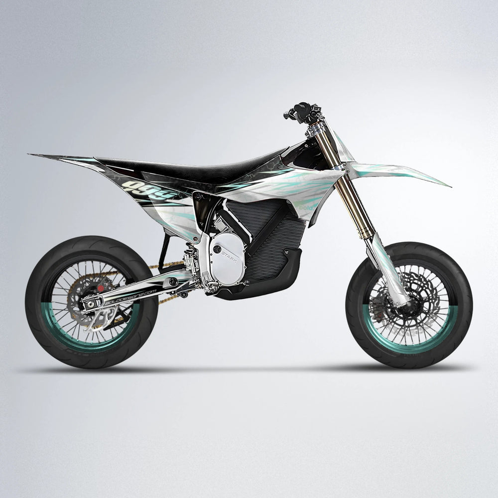SUNRISE Stark Varg SM supermoto graphics kit in Mint