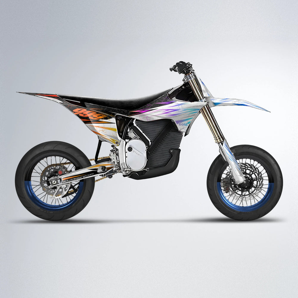 SUNRISE Stark Varg SM supermoto graphics kit in Sunset Fade