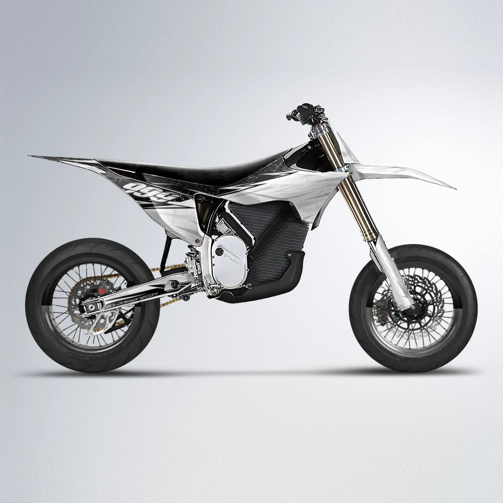 SUNRISE Stark Varg SM supermoto graphics kit in White