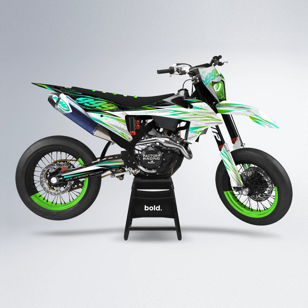 SUNRISE supermoto graphics kit in Green